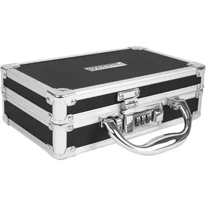 Medicine Safe Case with Combination Lock-1 Case, 8.35 x 5 x 2.5 in - Black