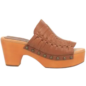 Dingo Womens Dreamweaver Woven Platform Casual Sandals Casual Mid Heel 2-3" - Brown