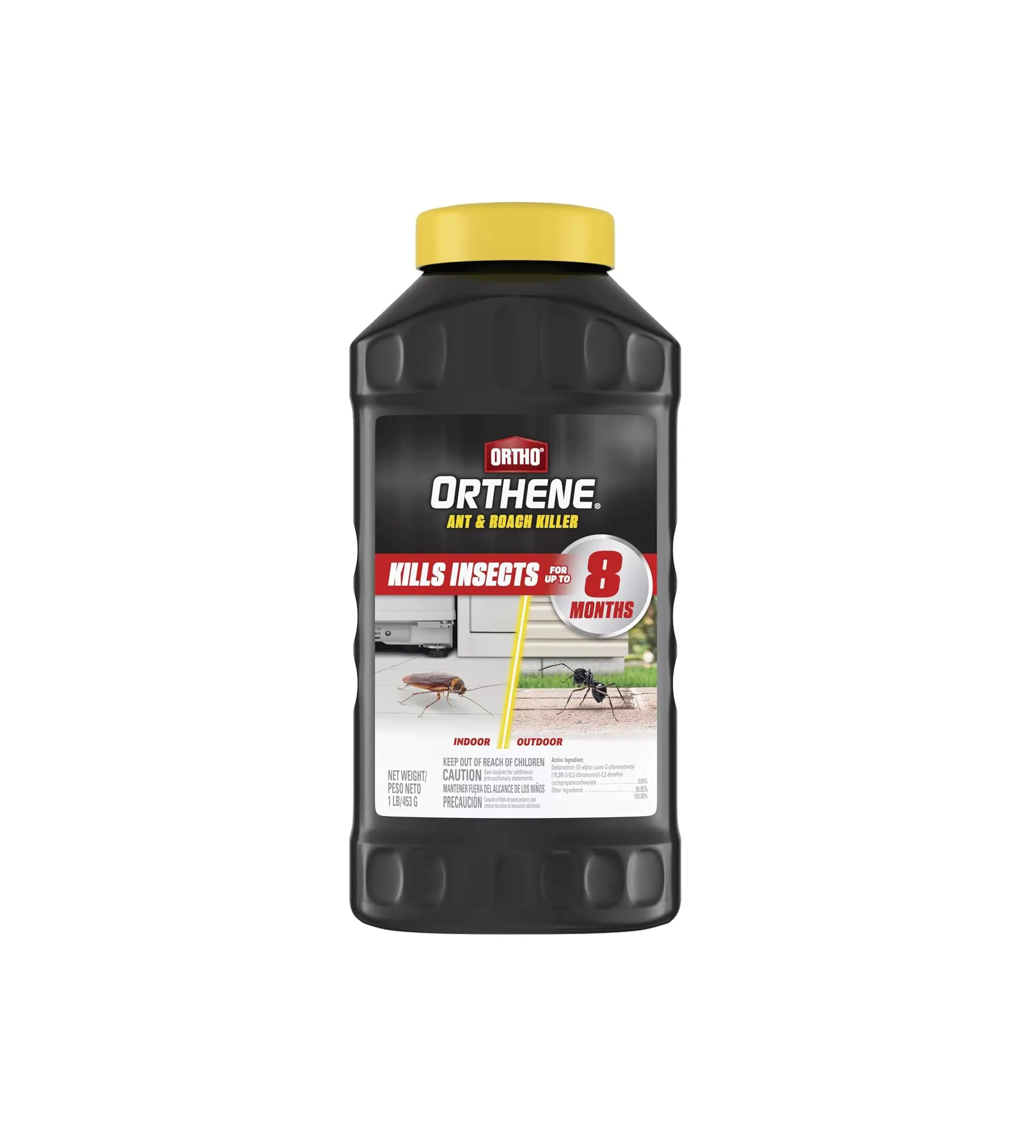 Ortho Orthene Ant & Roach Killer 1 lb. - Long Lasting Insect Control for Indoor & Outdoor Use - Kills Insects for 8 Months - Versatile Pest Management Solution