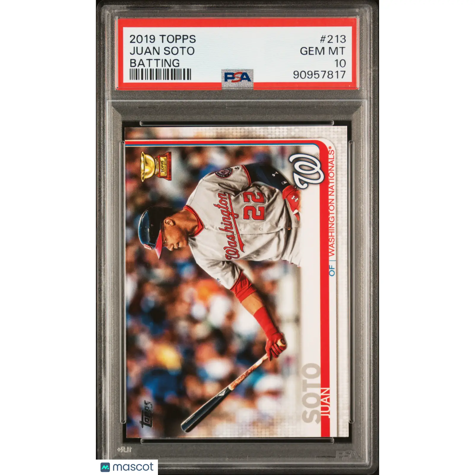 Juan Soto PSA 2019 Topps Batting #213 10 90957817
