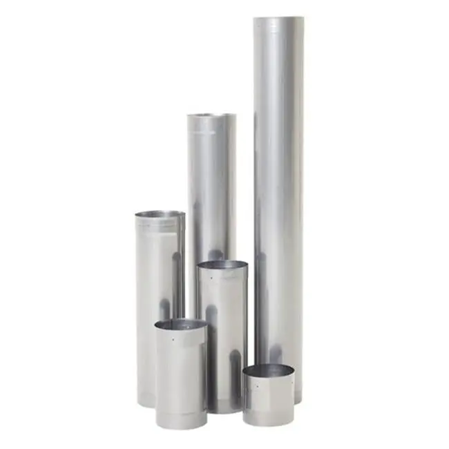 Rhino Rigid 316L Stainless Steel Chimney Liner, 7 x 48 in., with Chimney Adapters for Tools & Hardware Pumps & Plumbing Pipes & Fittings