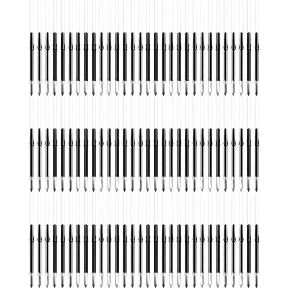 100 count Beadable Pens Refills for Plastic Bead Ballpoint Pen,Beadable Pens Bulk Refills,Bead Pens Refills (Black)