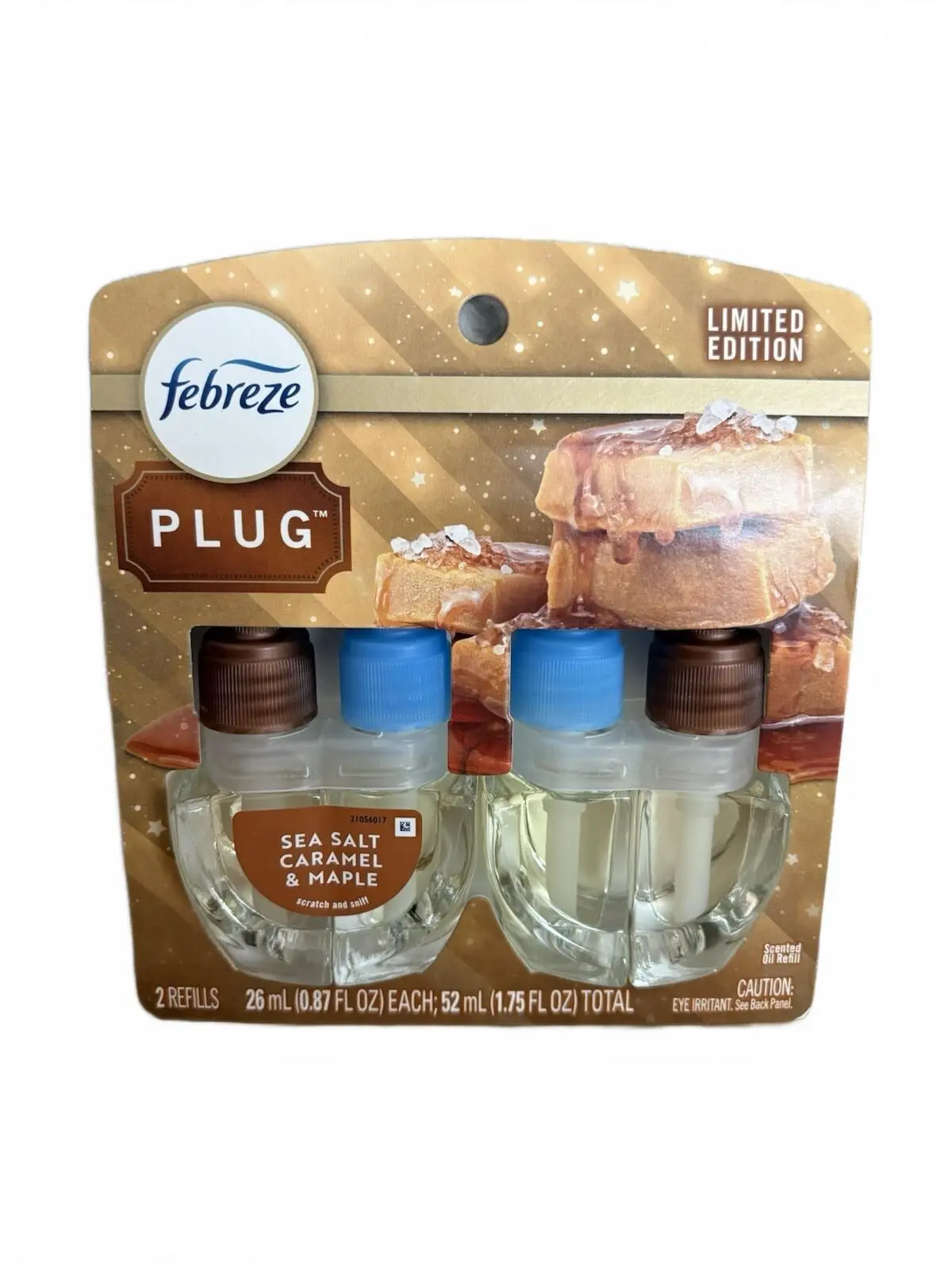 Limited Edition Febreze Plug Sea Salt Caramel & Maple Oil Refills