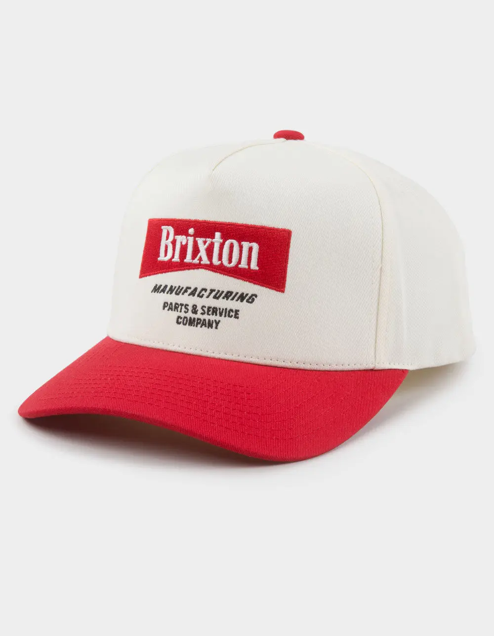 BRIXTON  Mens Daily Service NetPlus® Snapback Hat, Red Combo