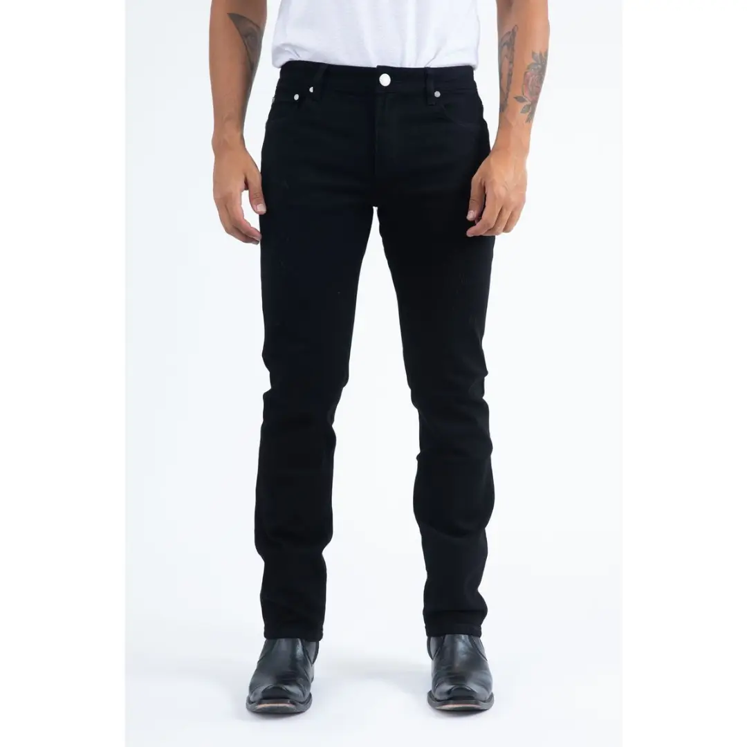 Platini Men's Denim Pants- Black