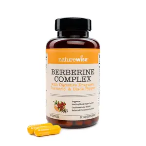 NatureWise Berberine 1000mg - Berberine Phytosome + HCI + Turmeric & Digestive Enzymes - Supports Healthy Blood Sugar + GI + Metabolism + Cholesterol - Non-GMO, USA Manufactured