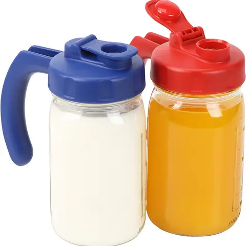 Soligt Mason Jar Lids, 2 Pack Wide/Regular Mouth Lid, Airtight & Leak-proof Seal, Dishwasher Safe,Lids for Mason Jar Pitcher and Cold Brew Coffee Maker,  Drinkware, not included Jar