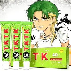 TKTK Tattoo Cream 3-Pack,  40% Deep Numbness Tattoo Soothing Cream, 6-8Hours Professional Tattoo Assistance ToolPainless Cream Waxing & Piercing | BestTattoo Care | 10g summerwins