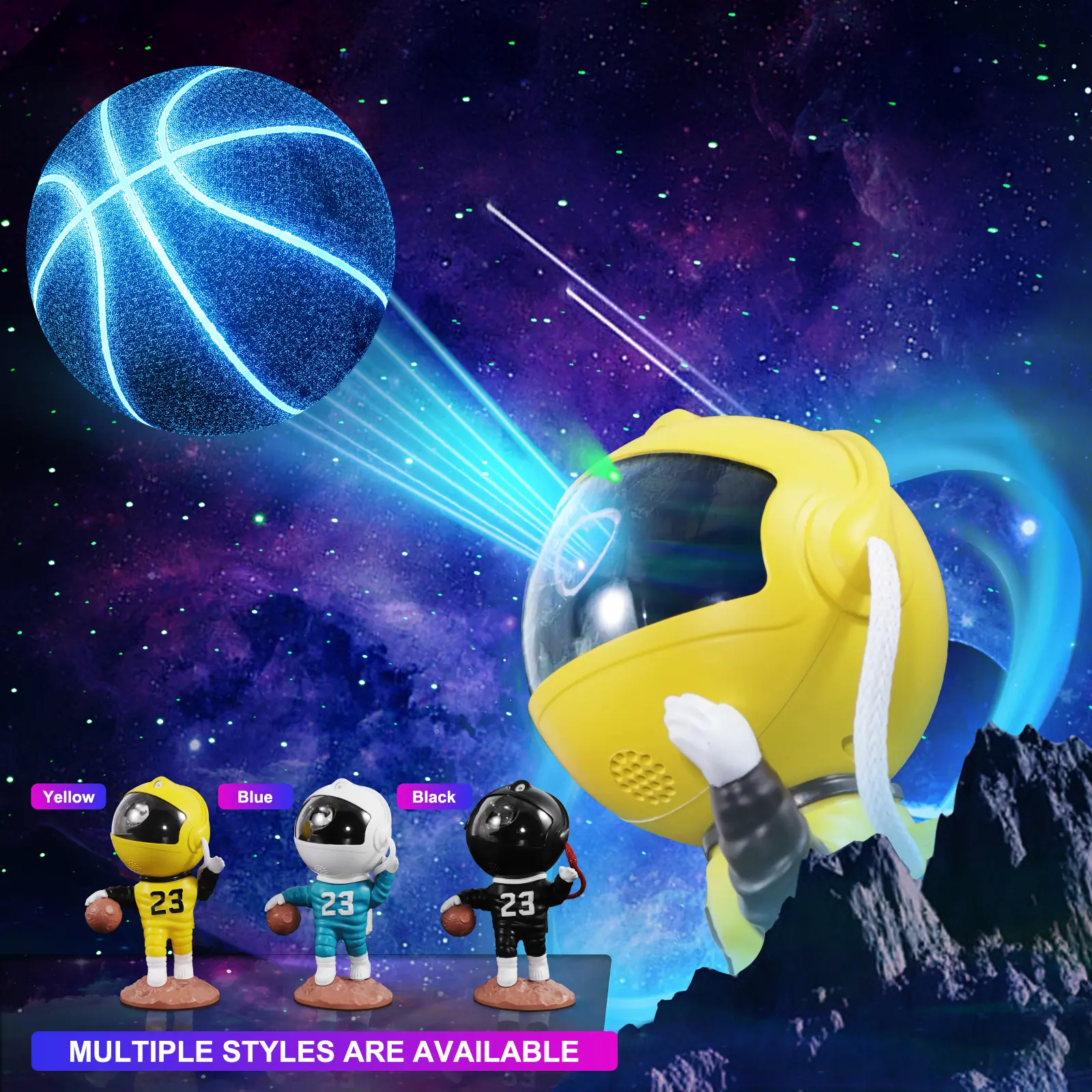 Astronaut Galaxy Projector, Star Projector Galaxy Night Light, Starry Nebula LED Lamp Galaxy Light for Bedroom Decor for Kids and Adults for Christmas, Birthdays, Valentine's Day
