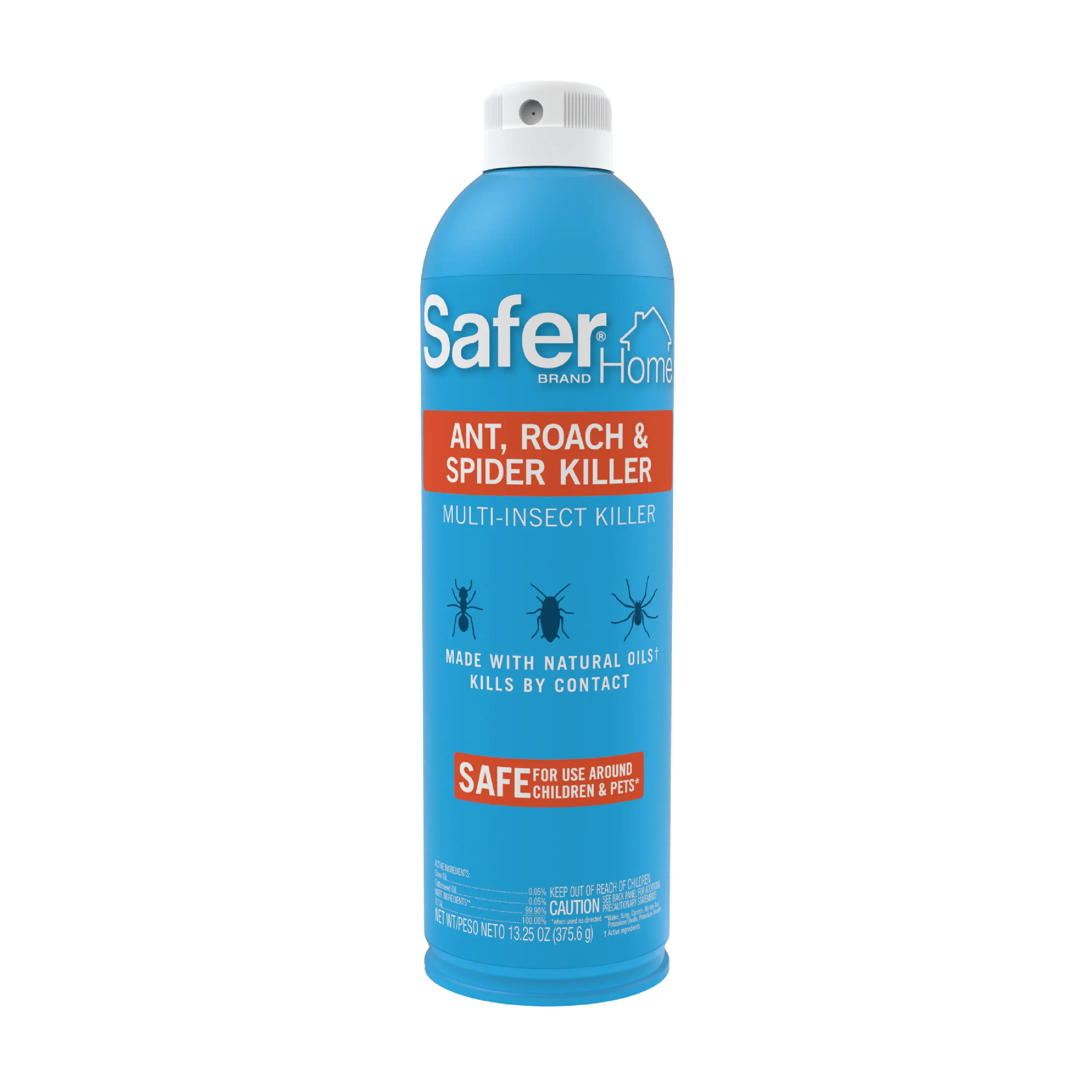 Safer Home Household Indoor Insect Control Spray - 13.25 oz Natural Oils Formula, Kills Ants, Roaches, Spiders on Contact, Ozone-Friendly Multi-Insect Killer, Pest Control