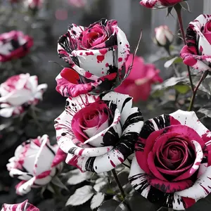 Unique Painted Roses for Garden Borders Patio & Decorative Planters Visual Interest Personality Ac Focal Element Easy Mix Garden Styles