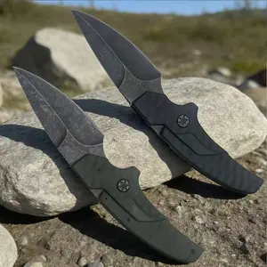 Pocket Knife for Men 9.5 in S.S. Folding Knife with Leather Sheat, 8cr13 Blade folding Pocket Knives Everyday Carry