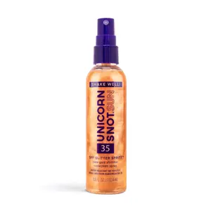Unicorn Snot SPF 35 Glitter Spritz 3.8 oz | 112.4 mL | Lightweight & Refreshing Spray for Face and Body