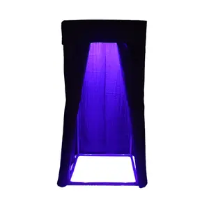 Portable Vocal Booth with Multi-Color LED Lights & Travel Bag for Crystal-Clear Audio Recording