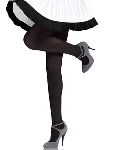 Hanes Women's X-temp Blackout Control Top Tights Intimates Comfortable Fit Soft Stretch Fabric Breathable Hft013