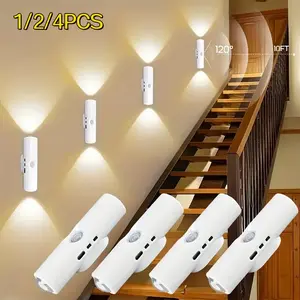 USB Rechargeable LED Night Light, Nightlight for Bedroom, Motion Sensor LED Wall Light, Magnetic Wall-Mount LED Induction Lamp for Entryways, Bedside Tables and Wardrobes