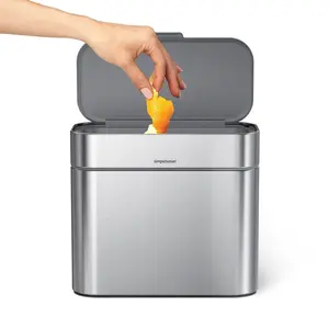 simplehuman Compost Caddy Silver simplehuman Compost Caddy Silver