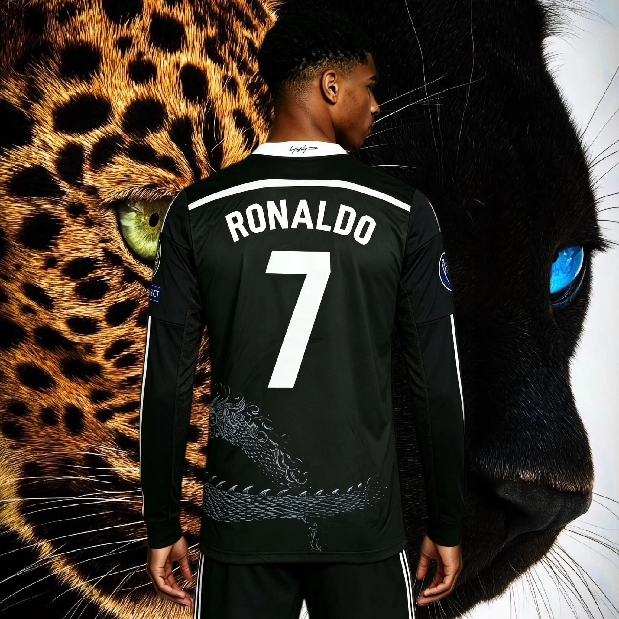07-08 Short Long Sleeve NO.7 Ronaldo Soccer Jersey