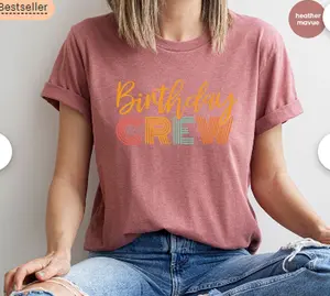"Vintage Birthday T-Shirt: Retro Crewneck Sweatshirt, Gift for Him, Birthday Crew Shirts, Matching Group Shirts, Birthday Party Tees"