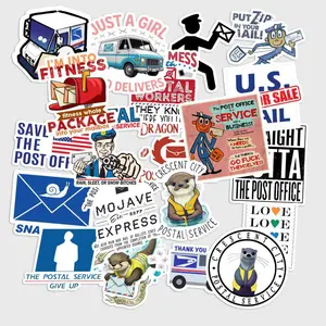 Sticker Pack 20 pcs Mail Carrier Stickers, Postal Delivery Worker Vinyl Decals