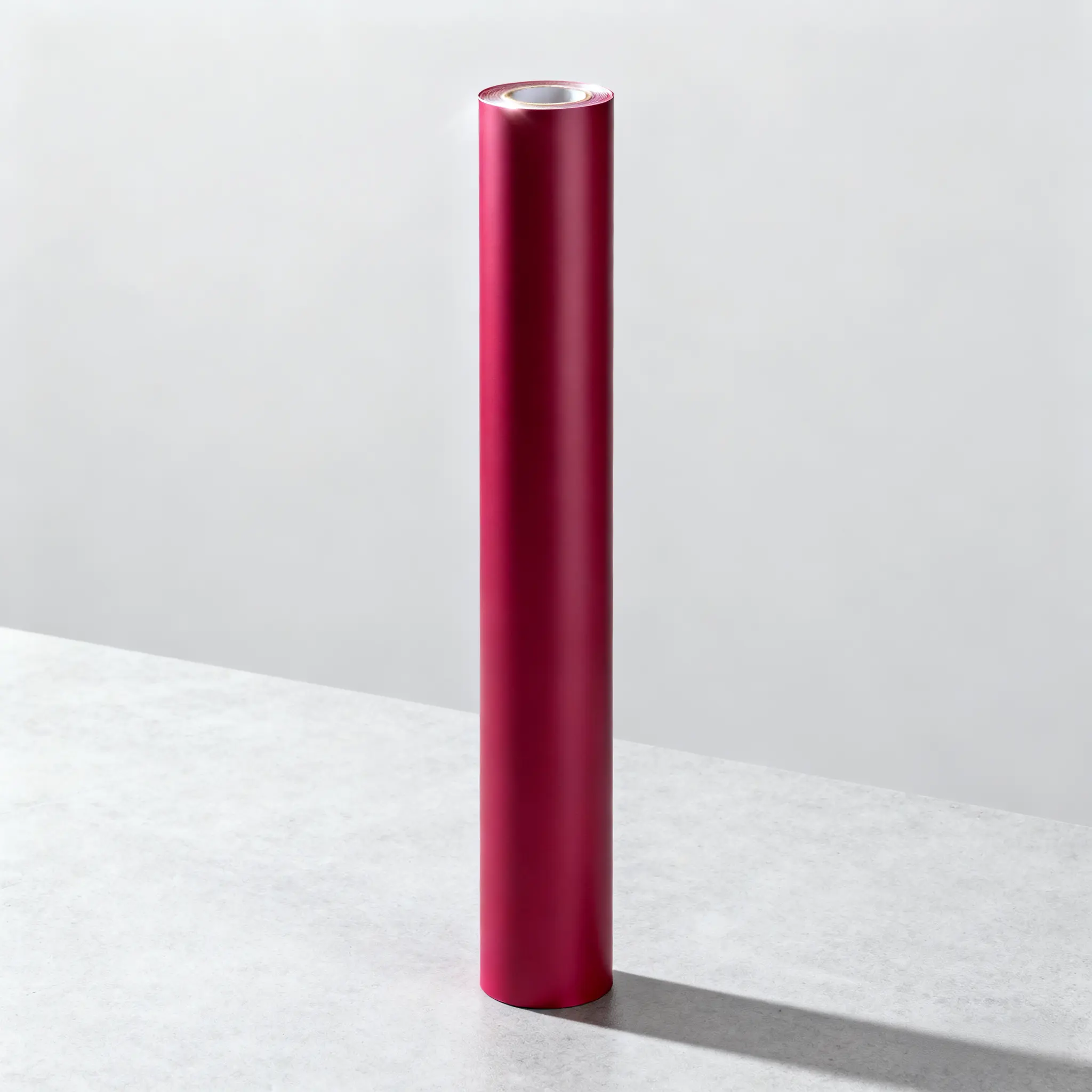 Chic Matte Pink-Red Automotive Wrap Vinyl, Available in Both 12-Inch Trim Widths and 58-Inch Full-Body Widths (60 Inches Long), UV-Protected Coating Prevents Sun Damage