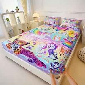 Rainbow Unicorn Bedding Set, Includes 2 Coreless Pillowcases, Soft Comfortable Mattress Protector, Home Master Bedroom Cure Sense