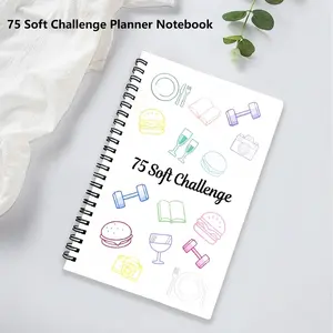 Daily Planner & Habit Tracker Journal A4, 75 Soft Challenge Productivity Planner, Spiral Weekly & Monthly Planner Notebook, Goal Setting & Time Management Journal, To Do List Organizer, Self Improvement Gift