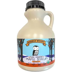 Vermont Organic Maple Syrup One Pint Jug (16 oz) Grade A Dark Robust (Former Grade B)