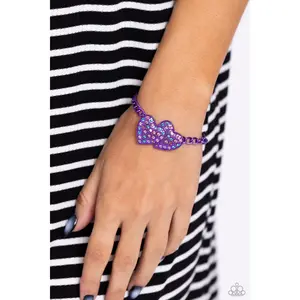 Paparazzi Lovestruck Lineup - Purple Bracelet P9ST-PRXX-043RK