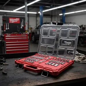 PACKOUT Insert for Milwaukee Socket Set | 3/8" Drive 56PC, Dual-Color