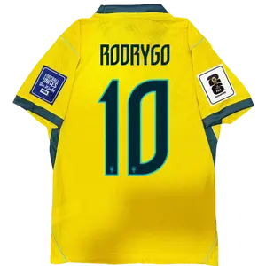 26-27 Brazil home/Soccer jersey/yellow/men's/short sleeved/casual/sports T-shirt/fan version/No.10