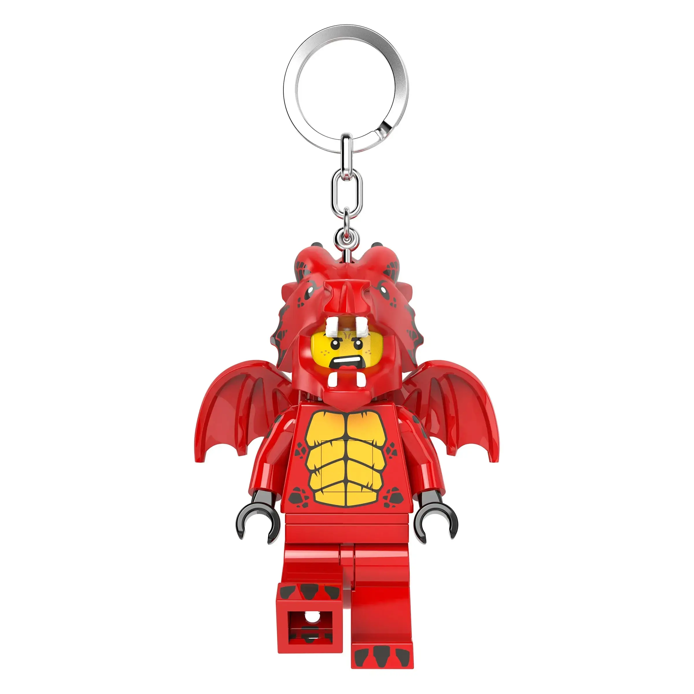 LEGO Keychain Light - Dragon Suit Guy (KE196H), 3 inches tall, bag charm