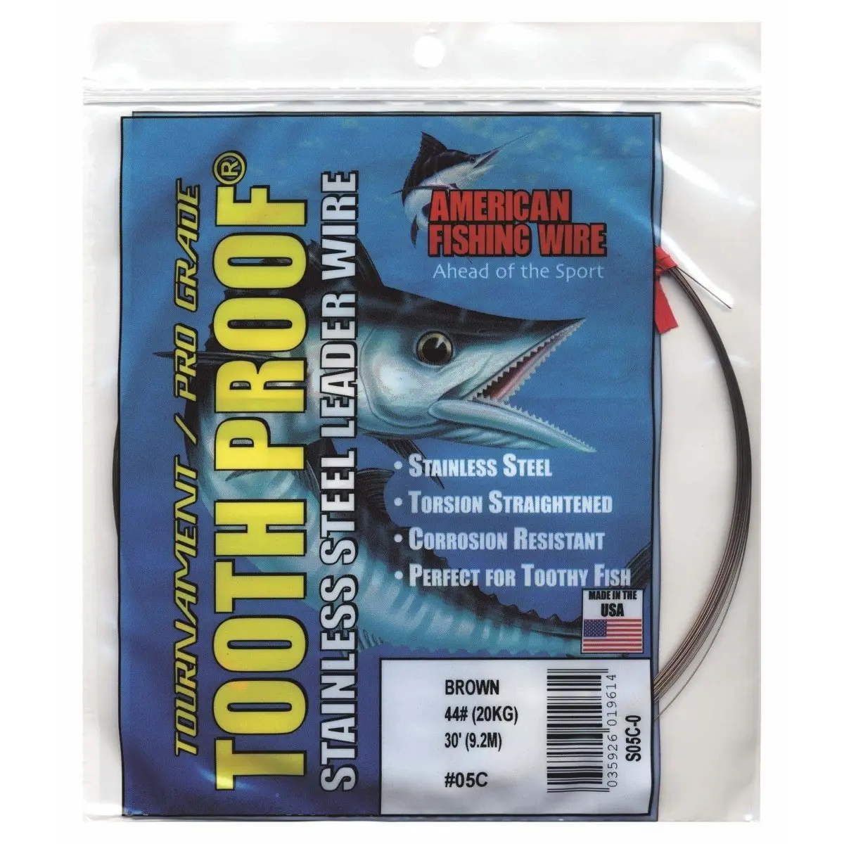 AFW Tooth Proof Stainless Steel Wire Leader Camo
