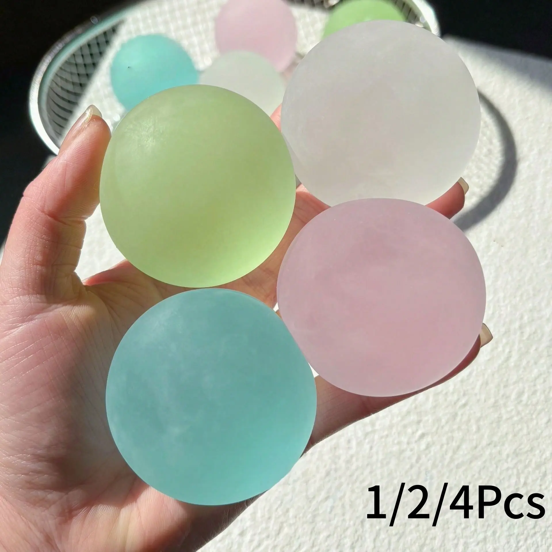 Soft Stress Ball Set, Memory Gel Squeeze Toy, High Density Sensory Ball, Anxiety Relief Gift, Birthday Present for Boys Girls, Squeeze Fidget Ball, Stress Relief Tool
