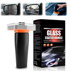 Handheld Car Glass Oil Film Remover, Windshield Cleaning Paste Applicator with Hydrophobic Coating, Easy-Grip Glass Cleaner for Auto Windows, Mirrors & Home Glass fathersdaygift