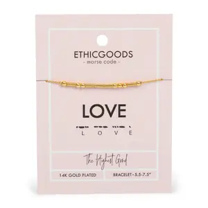 Morse Code Beaded Bracelet · Love