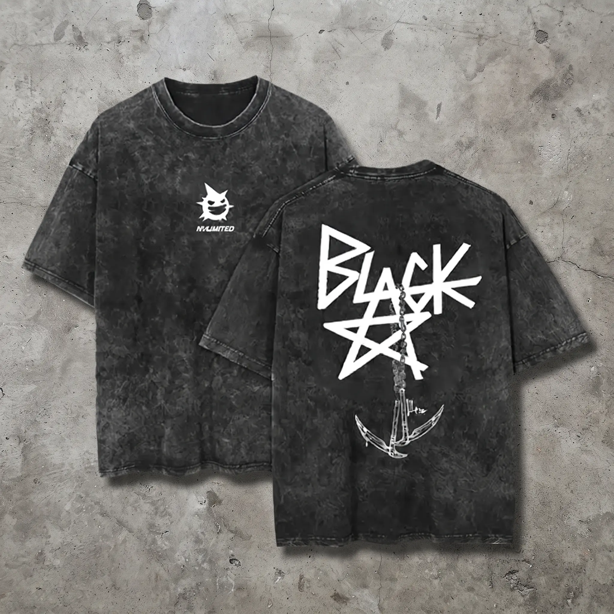 Soul Eater Blackstar X Chain Scythe Tee,Oversized Dark Anime Streetwear T-Shirt, Soft Cotton Unisex Apparel, Gift for soul eater Fans