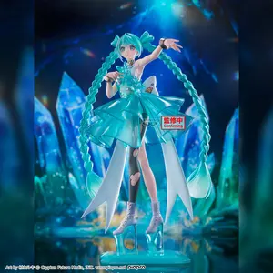 28cm BPEV Series Hatsune Miku Evolve Clearluxe Emerald Gem PVC Anime Official Prize Figure Collectible Model Table Ornament Fan Collection Holiday & Birthday Gifts