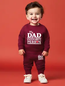Newborn Baby Boy Breathable Long Sleeve Round Neck Sweatsuit, Casual Fashion Cute Cartoon Heart Letter Print Outfit for All Seasons, Pants, Baby Boy Clothes
