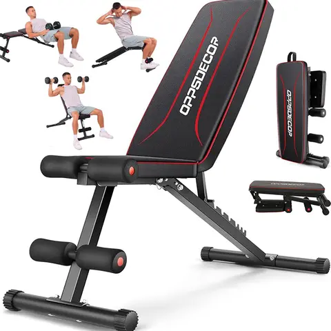 【TikTokShopBlackFriday】OPPSDECOR Weight Bench, Adjustable Strength Training Bench for Full Body Workout with Fast Folding lifting equipment - Perfect Gift for Father's Day, Christmas & Special Days,outdoorfun