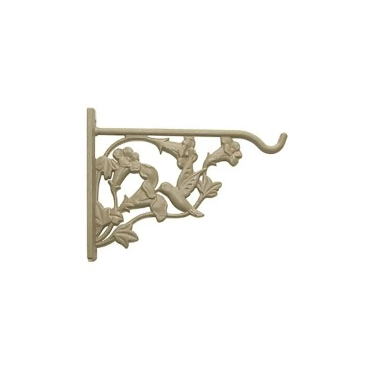 Panacea Products 259389 Aluminum Hanging Plant Bracket - 8 in. H, Bracket Shape, Hanging Hook, Plant Support, Sand Finish