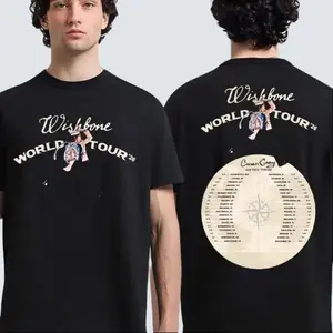 Conan Gray Wishbone World Tour 2026 Schedule Dates List Two Sided T-Shirt,Eleven Eleven Graphic Tee,Vintage 80s Rock Music Style Shirt For Youth&Adult