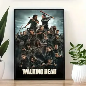 [Unframe] The Walking Dead Movie Poster, Retro Movie Poster, Vintage Poster, Unframed Bedroom Wall Art