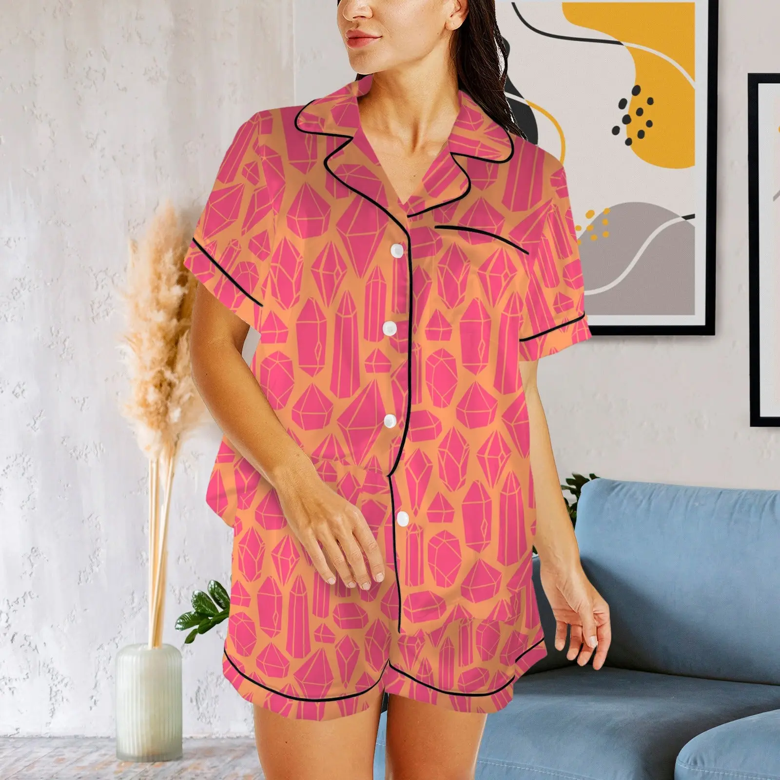 Bridesmaid Pajama Set, Bridal Party Pajamas, Women Matching Pajamas, Bachelorette Party Pajama Sets, Bride Squad, Bridesmaid Proposal Gift - Gem Squad