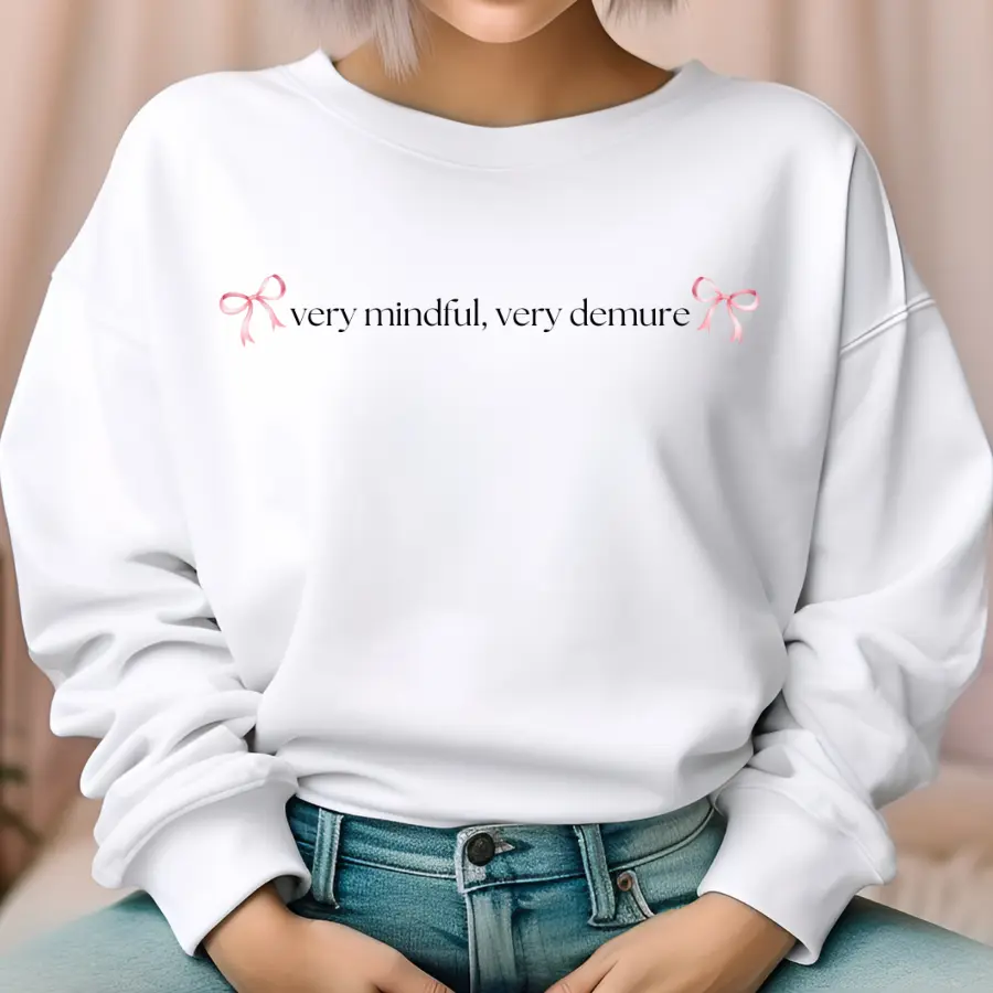 Very Mindful, Very Demure Unisex Heavy Blend Crewneck Sweatshirt - women's Clothing Comfy