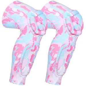 【Black Friday】Padded Knee Calf Pads Compression Leg Sleeve Thigh Protector Gear Shin Brace for Football Basketball Volleyball Soccer Baseball for Adult (1 Pair)