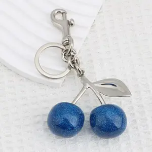 Wholesale Crystal Cherry Pendants, Suitable for Coach Bags, Women'S Handbags, Shoulder Bags, and Keychain Accessories NONE