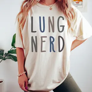 Funny Respiratory Therapist Shirt, Respiratory Therapy T Shirt, RT RRT Tee, Rainbow Lung Nerd , Pulmonary Nurse Practitioner T-Shirt
