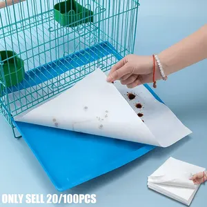 Bird Cage Liner Paper Absorbent Disposable Parrot Stand Tray Pad, Bird Cage Bottom Cleaning Pad Thickened, Bird Cage Accessories, Pet Supplies