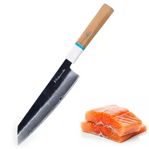 Premium Japanese Knife Collection, For Pro & Home Chefs, Gyuto/Santoku/Nakiri/Kiritsuke Options, Black Hand-Forged Blade Convex Precision Edge, Olive Wood & Ivory Resin Handle – Artisan & Collector Gift | Meteorite IceRaven